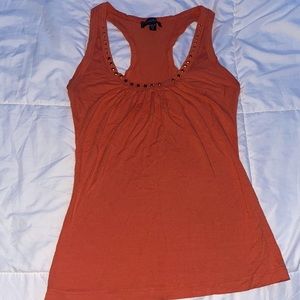 Bebe orange tank top